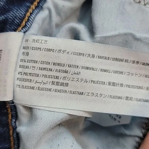 Hollister Epic Flex Slim Straight Blue Denim Jeans Womens Size Waist 28" - Picture 11 of 14